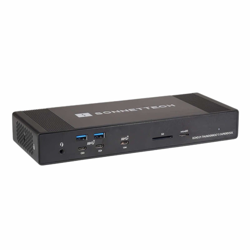 Sonnet Echo 21 Thunderbolt 5 SuperDock 3x Thunderbolt 5 Ports M.2 SSD NVMe Slot 10GbE port 2x Display 9x 10Gb/s USB 3 Ports