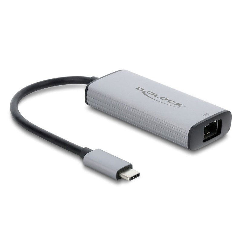 Delock USB Type-C™ 10 Gigabit LAN RJ45 – uniwersalna karta sieciowa 10GbE dla USB-C, USB4 i Thunderbolt