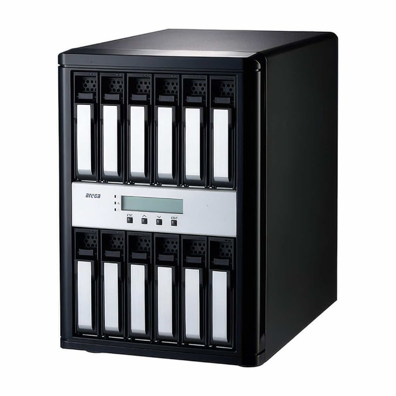Areca ARC-8050T5U-12E Thunderbolt™ 5 80 Gb/s Enclosure | USB 3.2 RAID 12x SAS/SATA