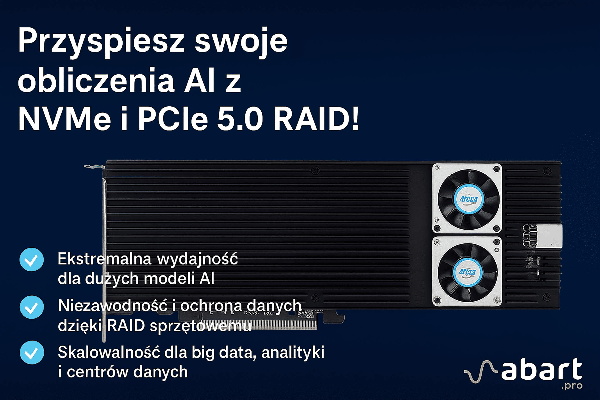 Szybkie pamięci M.2 SSD NVMe w skomplikowanych obliczeniach i wsparciu pracy ze sztuczną inteligencją