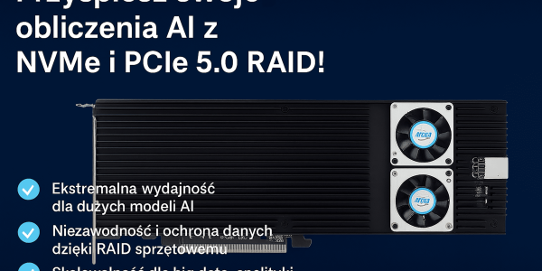 Fast M.2 SSD NVMe memory for complex calculations and support for artificial intelligence