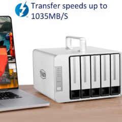 TerraMaster D5 Thunderbolt 3 – 5 kieszeniowy DAS do 90TB